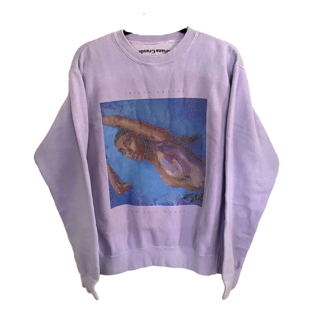 ariana grande god is a woman crewneck
